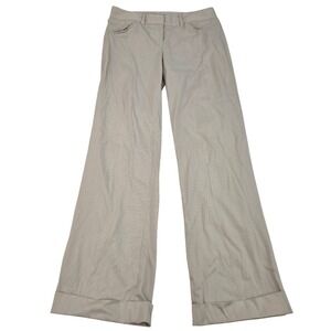 WILLIAM B Pants Womens 6 Pinstripe Wide Leg Cuffed Trousers USA Made Retro Y2K